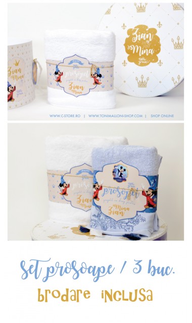 Trusou botez cu Mickey Mouse personalizat cu motive regale si Disney, Vrajitorul  10